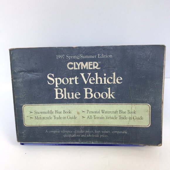 1997 Clymer Sport Vehicle Blue Book Manual Snowmobile Motorcycle PWC ATV - Picture 1 of 7